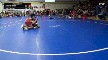 215 lbs 3rd Place Match - Troy Kupka, Benton Community vs Carson Grier, Williamsburg