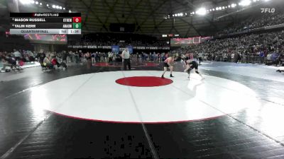 Boys 2A 132 lbs Quarterfinal - Mason Russell, Othello vs Talin Kerr, Anacortes