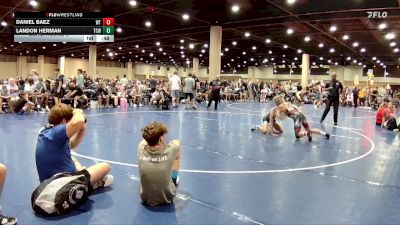 120 lbs Cons. Round 3 - Daniel Baez, Well Trained vs Landon Herman, Team Conquer Wrestling