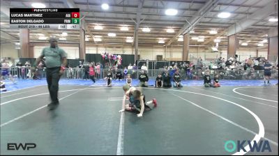 46 lbs Quarterfinal - Lucas Martinez, Aztec Grappling Academy vs Easton Delgado, Prime Wrestling