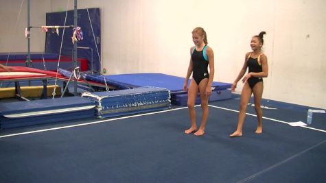 Roundoff Hand Placement Drill for Tumbling Power and Speed