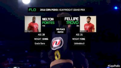 Nelton Pontes vs Fellipe Trovo (3rd Place) Copa Podio 2016 Heavyweight Grand Prix