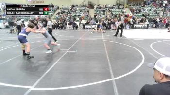 130 lbs Quarterfinal - Kaidan Ybarra, Fallon Outlaws WC vs Shiloh Marchessault, Patriot Mat Club