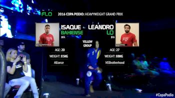 Leandro Lo vs Isaque Bahiense Copa Podio 2016 Heavyweight Grand Prix