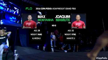 Max Montanha vs Joaquim Mamute Copa Podio 2016 Heavyweight Grand Prix