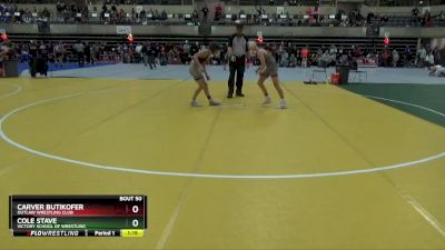 105 lbs Semifinal - Carver Butikofer, Outlaw Wrestling Club vs Cole Stave, Victory School Of Wrestling