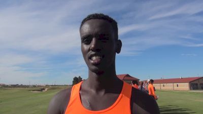 Ok State's Hassan Abdi lost both of his shoes, puts them back on and still finishes 3rd overall