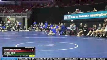 285 lbs Quarterfinal - Cooper Martinson, 2-Southeast Polk vs Jaxson Boyd, 7-Indianola