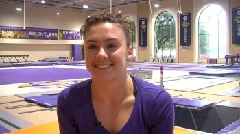 Ruby Harrold on Rio, Transitioning from Elite to College, & Her First Football Game Ever - Fall Intrasquad 2016