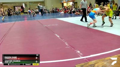 80 lbs Round 3 (6 Team) - Mason Mabe, Alabama Elite Gold vs Sawyer Church, Rabbit WC