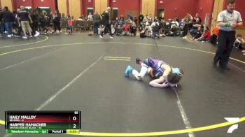 85 lbs Round 5 (6 Team) - Harper Hamacher, Untouchables Black vs Haily Malloy, Belding