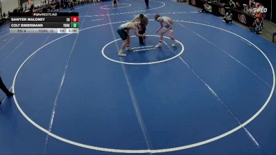 138 lbs Quarterfinals (8 Team) - Colt Eimermann, York vs Sawyer Maloney, Elkhorn North