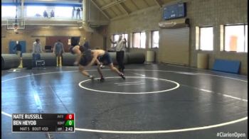 157 3rd Place - Nate Russell, Pitt vs Ben Heyob, Kent State - Unattached
