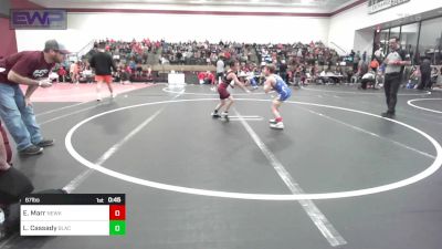 67 lbs Rr Rnd 2 - Emmett Marr, Newkirk Takedown Club vs Laken Cassady, Blackwell Wrestling Club