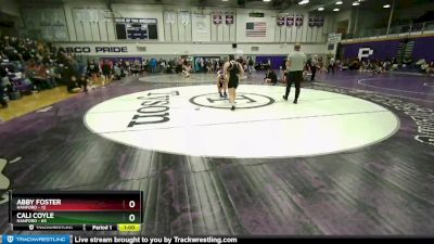 170 lbs Cons. Round 4 - Cali Coyle, Hanford vs Abby Foster, Hanford