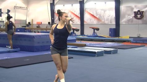 Kendall Moss 1-Pass Floor Routine + Tumbling - Auburn Fall Visit 2016