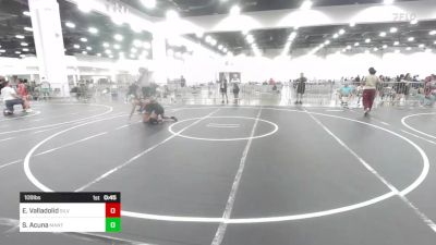 109 lbs 5th Place - Elianna Valladolid, Silverback WC vs Saluna Acuna, Mantanona TC