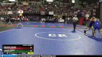 Champ. Round 1 - Logan Speed, Columbia Falls vs Holden Meged, Custer Co. (Miles City)