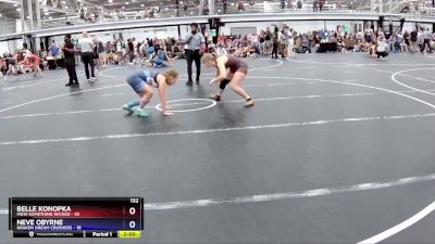 132 lbs Round 6 (8 Team) - Belle Konopka, MGW Something Wicked vs Neve OByrne, Kraken Dream Crushers