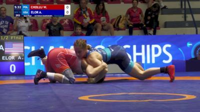72 kg 1/2 Final - Wiktoria Choluj, Poland vs Amit Elor, United States