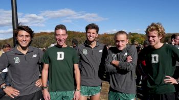 Dartmouth men's team after qualifying for the NCAA XC Championships