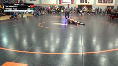 82 lbs Cons. Round 2 - Paxton Thein, North Liberty Wrestling Club vs Jack Crosser, Hammerin Hawks