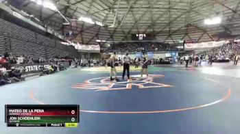 4A 160 lbs Semifinal - Jon Schoenlein, Skyview vs Mateo De La Pena, Kennedy Catholic