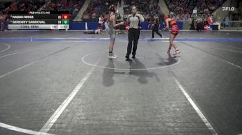 105 lbs Cons. Semi - Ragan Wege, Clay County vs Serenity Sandoval, Lucas Wrestling