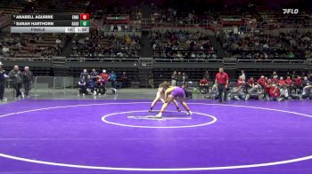 140 lbs Final - Anabell Aguirre, Ernest Righetti vs Sarah Harthorn, Golden Valley (Bakersfield)