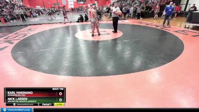 215 lbs Champ. Round 1 - Nick Larsen, Arlington Heights (HERSEY) vs Karl Makinano, SCHAUMBURG (HS)