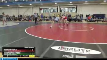 184 lbs Cons. Round 3 - Hunter Thompson, Shenandoah University vs William Grace, King`s College (Pennsylvania)