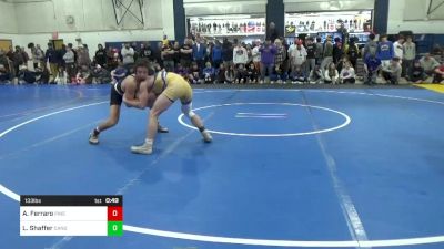 133 lbs Consy 3 - Anthony Ferraro, Pine Richland vs Luke Shaffer, Canon-McMillan