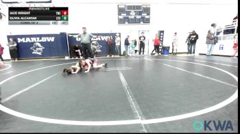 52 lbs Consi Of 4 - Jace Wright, Tuttle Wrestling Club vs Olivia Alcantar, Comanche Takedown Club