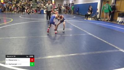 62 lbs Round Of 32 - Christopher Masarone, Felix Wrestling Acad. vs Kj Harbarger, Hempfield