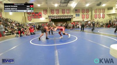 105 lbs Rr Rnd 3 - Evelyn Tillison, Fort Gibson Youth Wrestling vs Aubrie Smittle, Wagoner Takedown Club