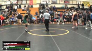 215 lbs Quarterfinal - Clay Broadhurst, Avon Lake vs Behlen Waugh, St. Edward