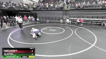 123 lbs Cons. Round 2 - Eli Scovill, Herriman High School vs Kaide Maxfield, Tooele High School