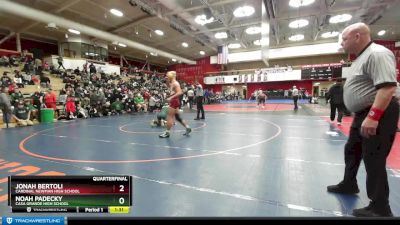 177 lbs Quarterfinal - Noah Padecky, Casa Grande High School vs Jonah Bertoli, Cardinal Newman High School