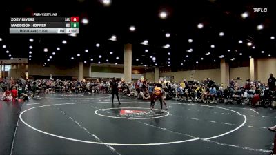 106 lbs Semifinal - Maddison Hopper, Millington Central vs Zoey Rivers, Skull And Crossbones