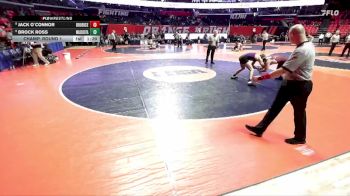 2A 150 lbs Champ. Round 1 - Brock Ross, Mascoutah vs Jack O`Connor, Chicago (Brother Rice)