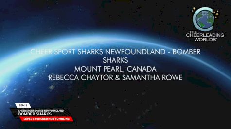 Cheer Sport Sharks Newfoundland - Bomber Sharks [2026 L6 U18 Coed Non Tumbling Semis] 2026 The Cheerleading Worlds