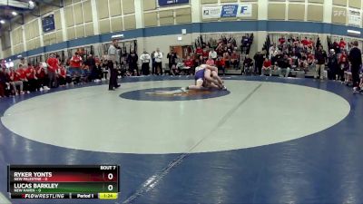 157 lbs Champ Round 1 (16 Team) - Lucas Barkley, New Haven vs Ryker Yonts, New Palestine