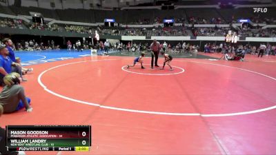 National 3-5 60 Champ. Round 1 - Mason Goodson, Poquoson Athletic Association vs William Landry, New Kent Wrestling Club