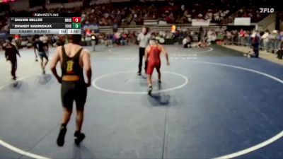 D 2 165 lbs Champ. Round 2 - Brandt Babineaux, Teurlings Catholic vs Shawn Miller, Brusly