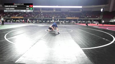 125 lbs Consi Of 16 #1 - Carlos Burton, Arizona vs Jake Stetz, Slippery Rock