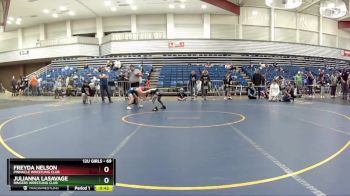 69 lbs Semifinal - Freyda Nelson, Pinnacle Wrestling Club vs Julianna LaSavage, Ringers Wrestling Club