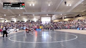 A 144 lbs Champ. Round 1 - Nolan Henry, Alcoa High School vs Max Cable, Pigeon Forge High School