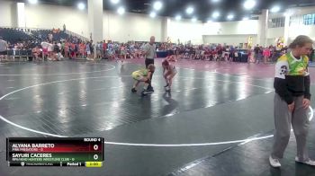 100 lbs Round 4 (8 Team) - Sayuri Caceres, RPA/Head Hunters Wrestling Club vs Alyana Barreto, Pink Predators