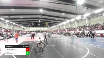 65 lbs 5th Place - Zac Martinez, Juggernaut WC vs Elijah Chavez, Hammer House Mafia