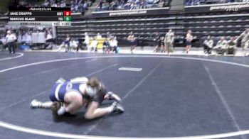 133 lbs Semifinal - Jake Crapps, Army vs Marcus Blaze, Penn State